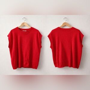 Zenana Bold Red Knit Top
